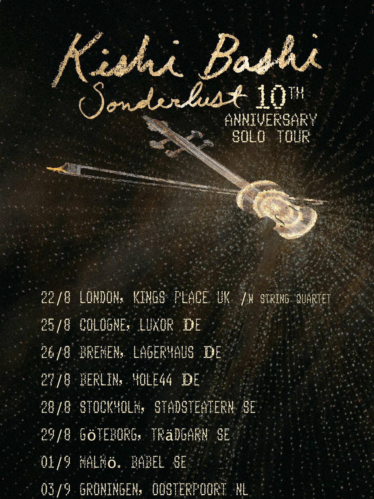 Kishi Bashi Sonderlust 10th Anniversary Tour Poster 2026